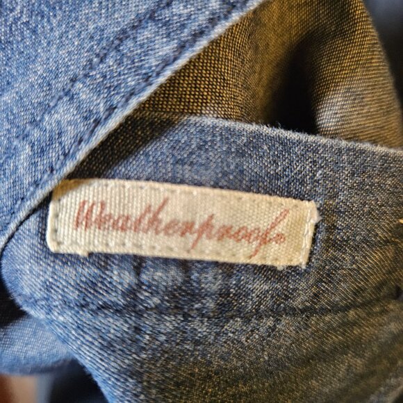 Weatherproof Vintage Men's Denim Long Sleeve Button-Up Shirt Casual Business - Picture 8 of 13